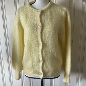 BYIC Yellow Women's Cardigan Sweater Size S/M New!